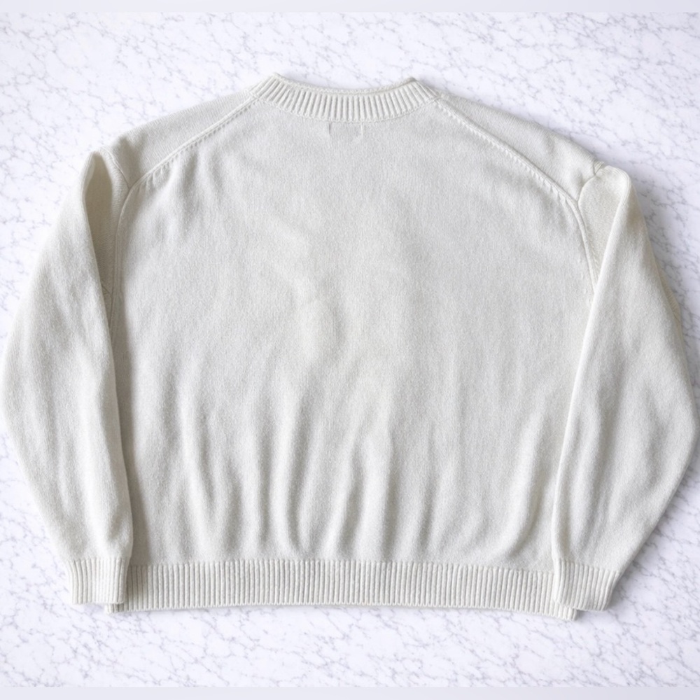 STAUD Giada Cream Sweater with Fish Design XL - Picture 2 of 3